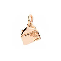 Charm Dodo Donna Symbols in Oro rosa Diamante 0.02 Ct DMC6020-LETER-DB09R - DMC6020-LETER-DB09R